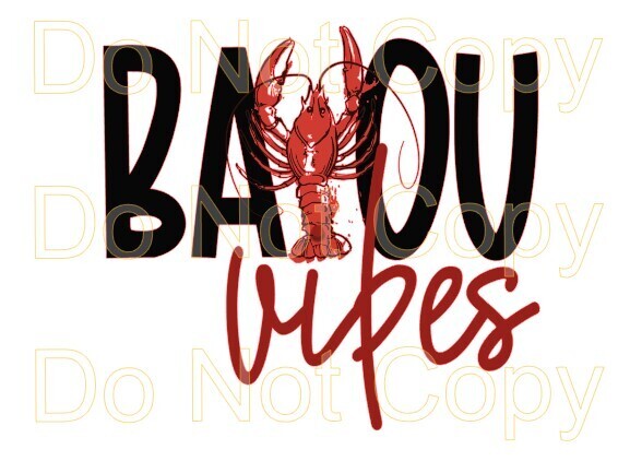 Clip Art Crawfish Bayou Vibes