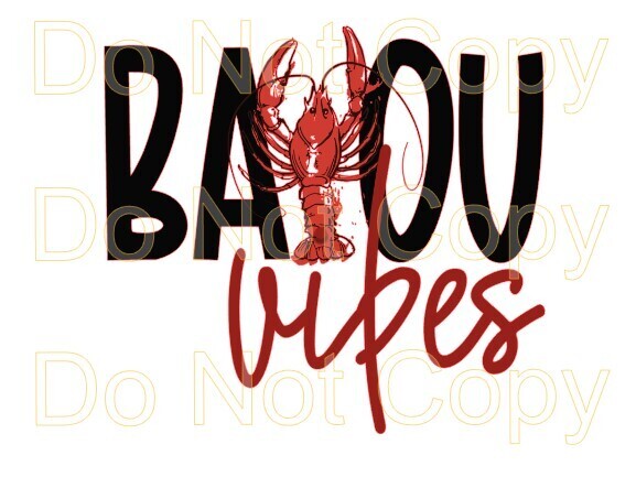 Clip Art Crawfish Bayou Vibes