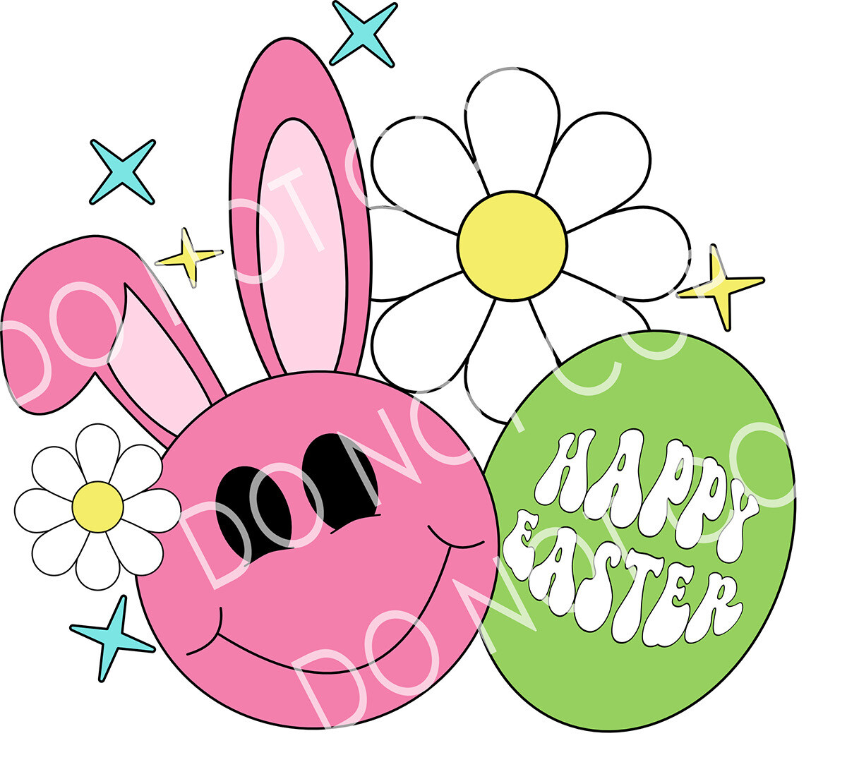 Clip Art Easter 23 Retro