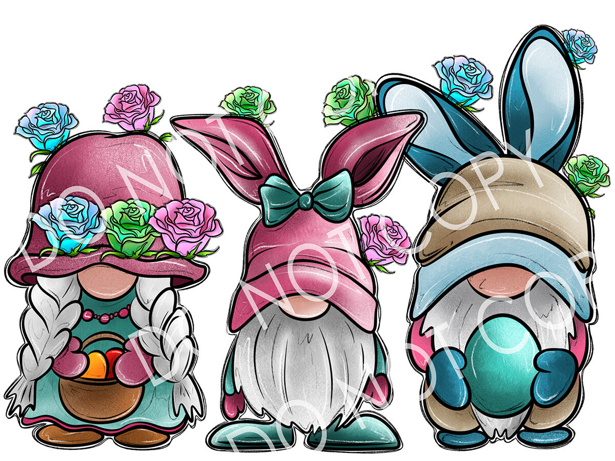 Clip Art Easter 23 Gnomes