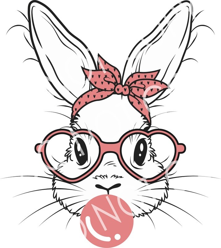Clip Art Easter 22 Bunny Bubble