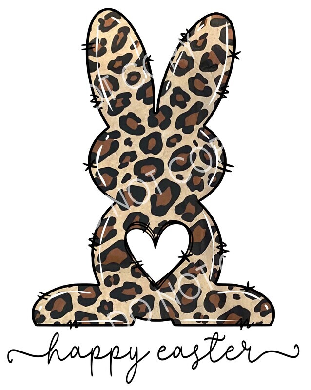 Clip Art Easter 22 Leopard Bunny