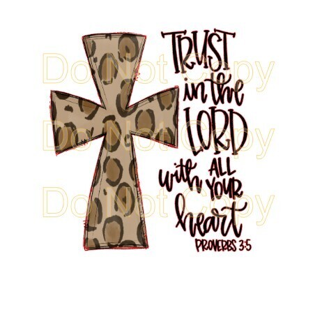 Clip Art REL 22 Leopard Cross