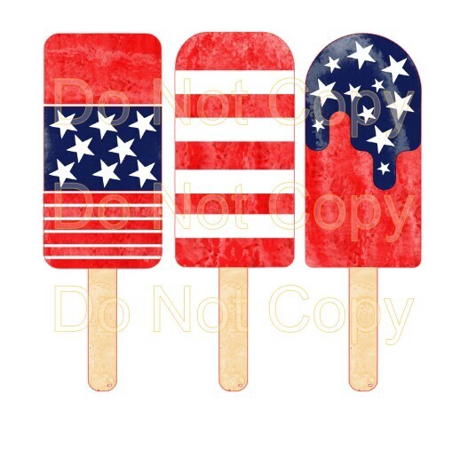 Clip Art 4th Popsicle