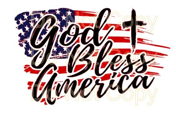 Clip Art 4th God Bless