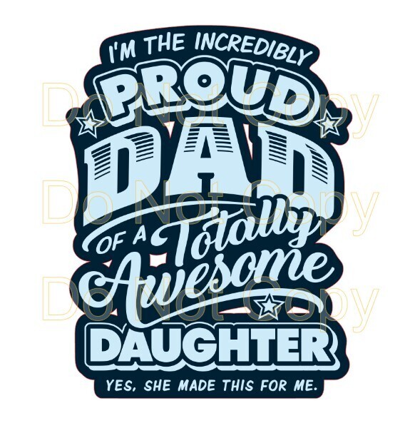 Clip Art FD 23 Proud Dad