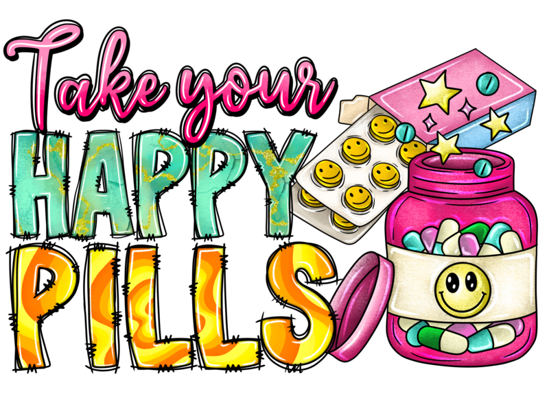 Clip Art Mental Health 23 Happy Pills