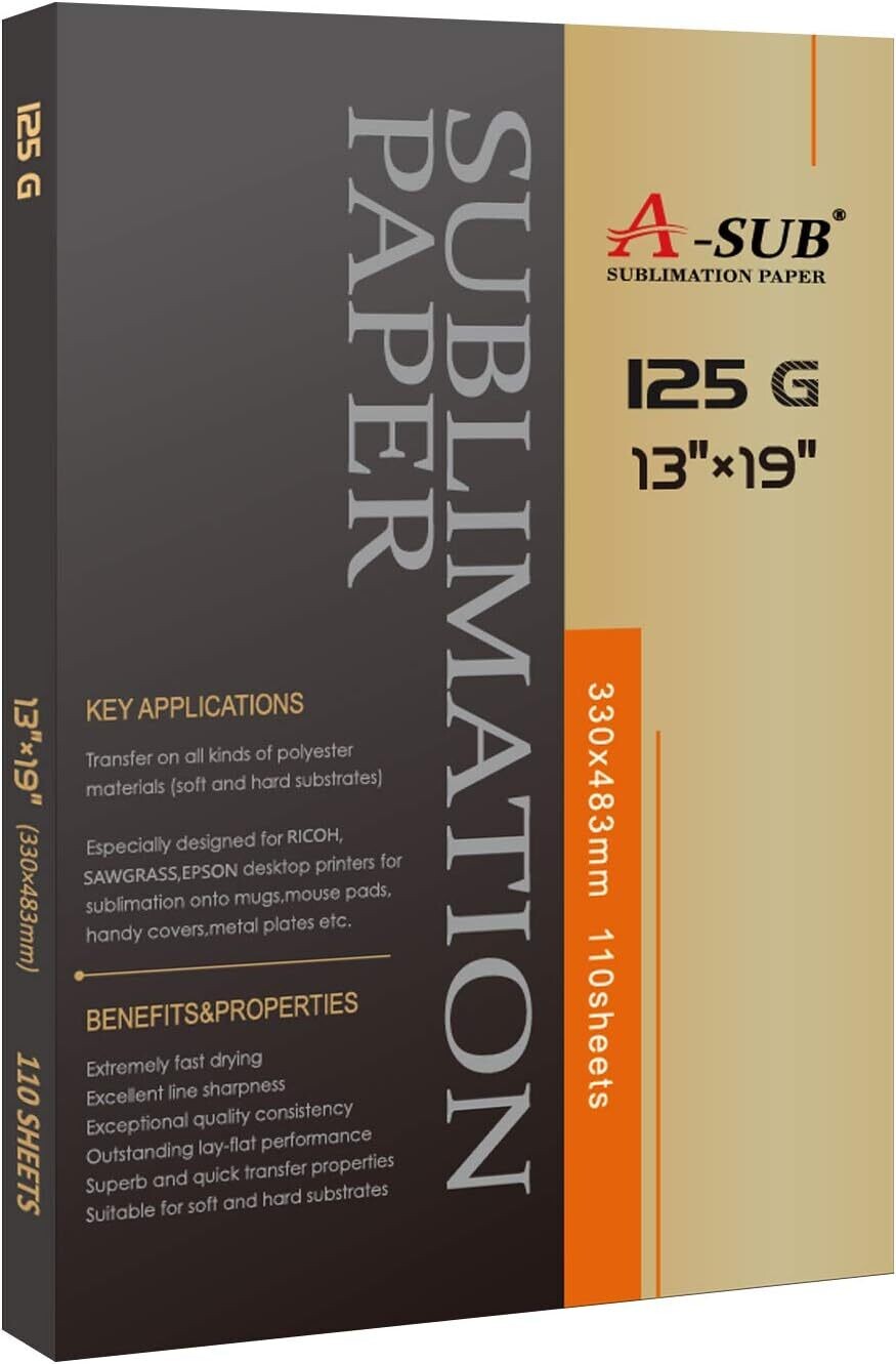 A-SUB Sublimation Paper 13&quot; x 19&quot; 125 G