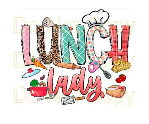 Clip Art LL LUNCH LADY
