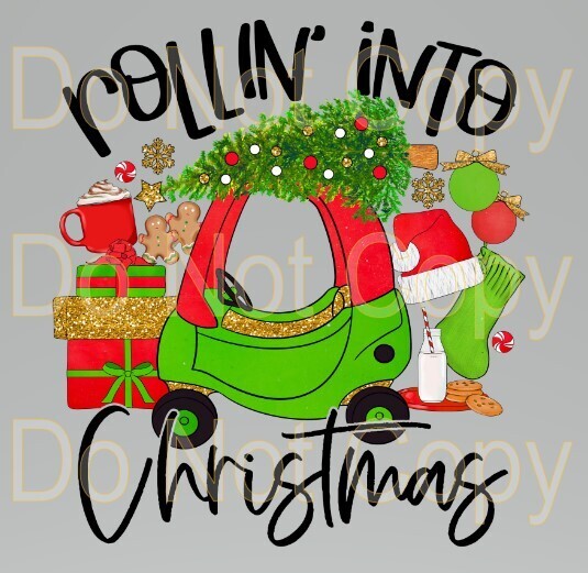 Clip Art MC 23 Rollin Into Christmas