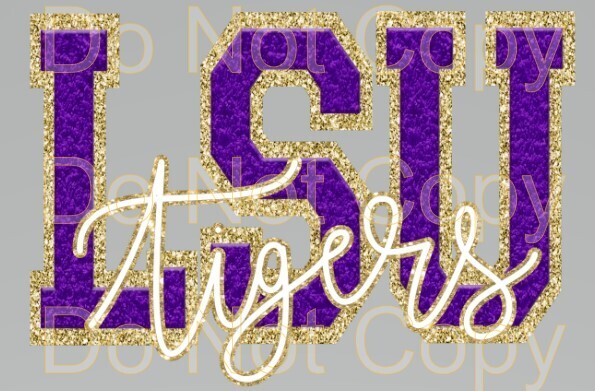 Clip Art LSU 23 Faux Chenille