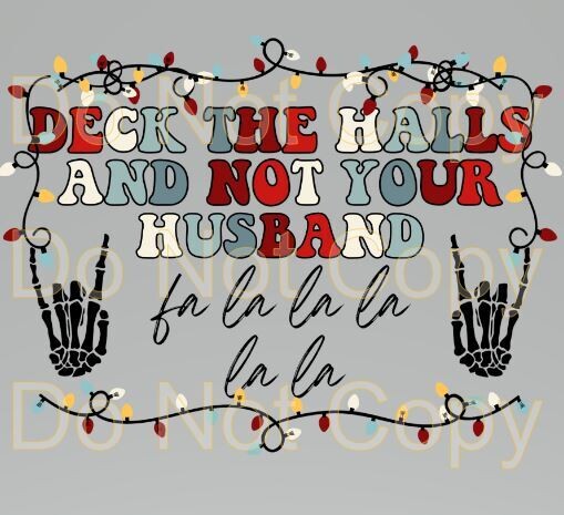 Clip Art MC 23 Deck Halls Husband