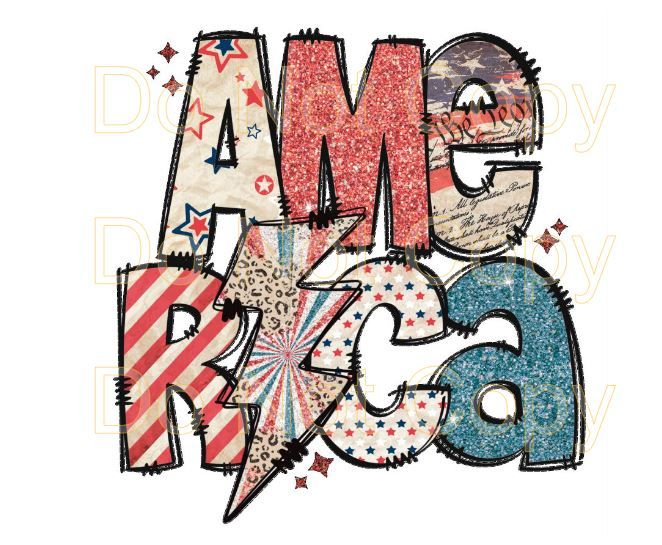 Clip Art 4th 24 America