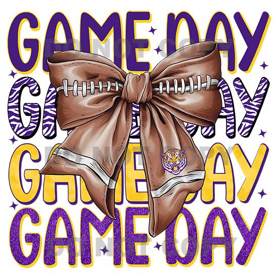 Clip Art LSU 24 GAME DAY