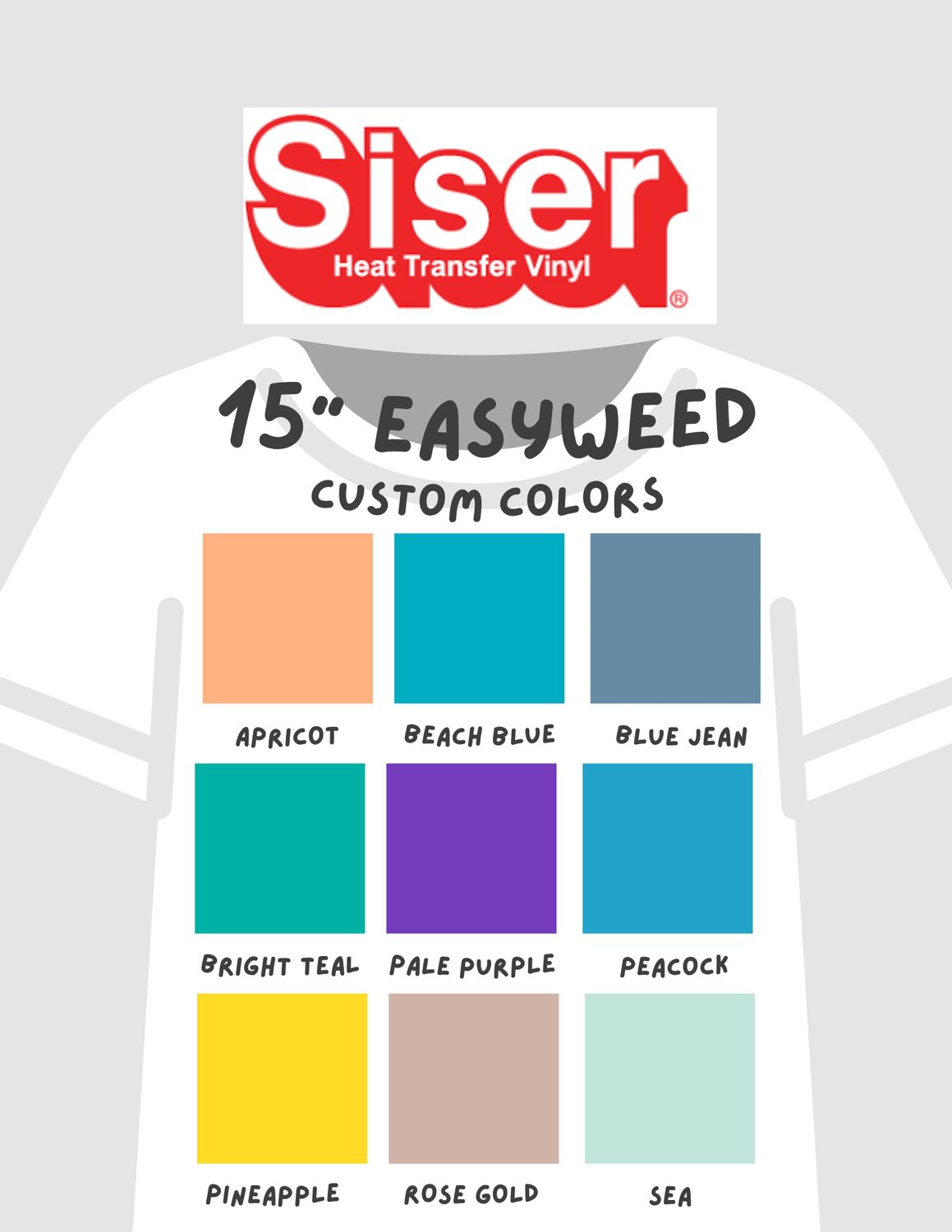EASYWEED CUSTOM COLORS 15" PER YARD