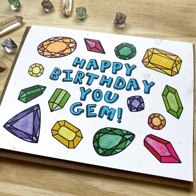 You Gem Birthday Card