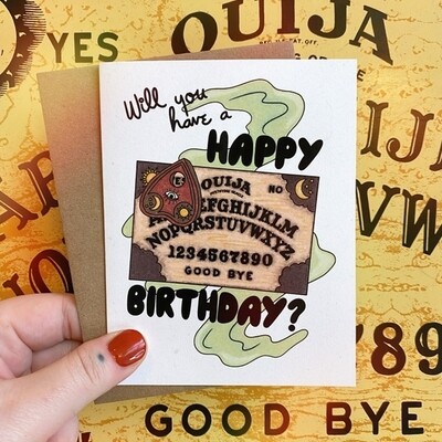 Ouija Board Birthday Card