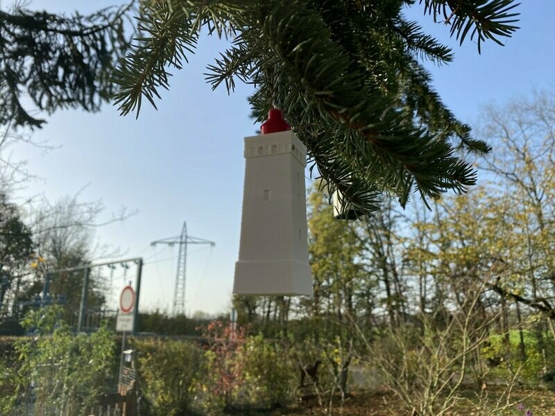 3x Christbaumanhänger "Rubjerg Knude Fyr, Hirtshals Fyr, Lökken Badehaus"