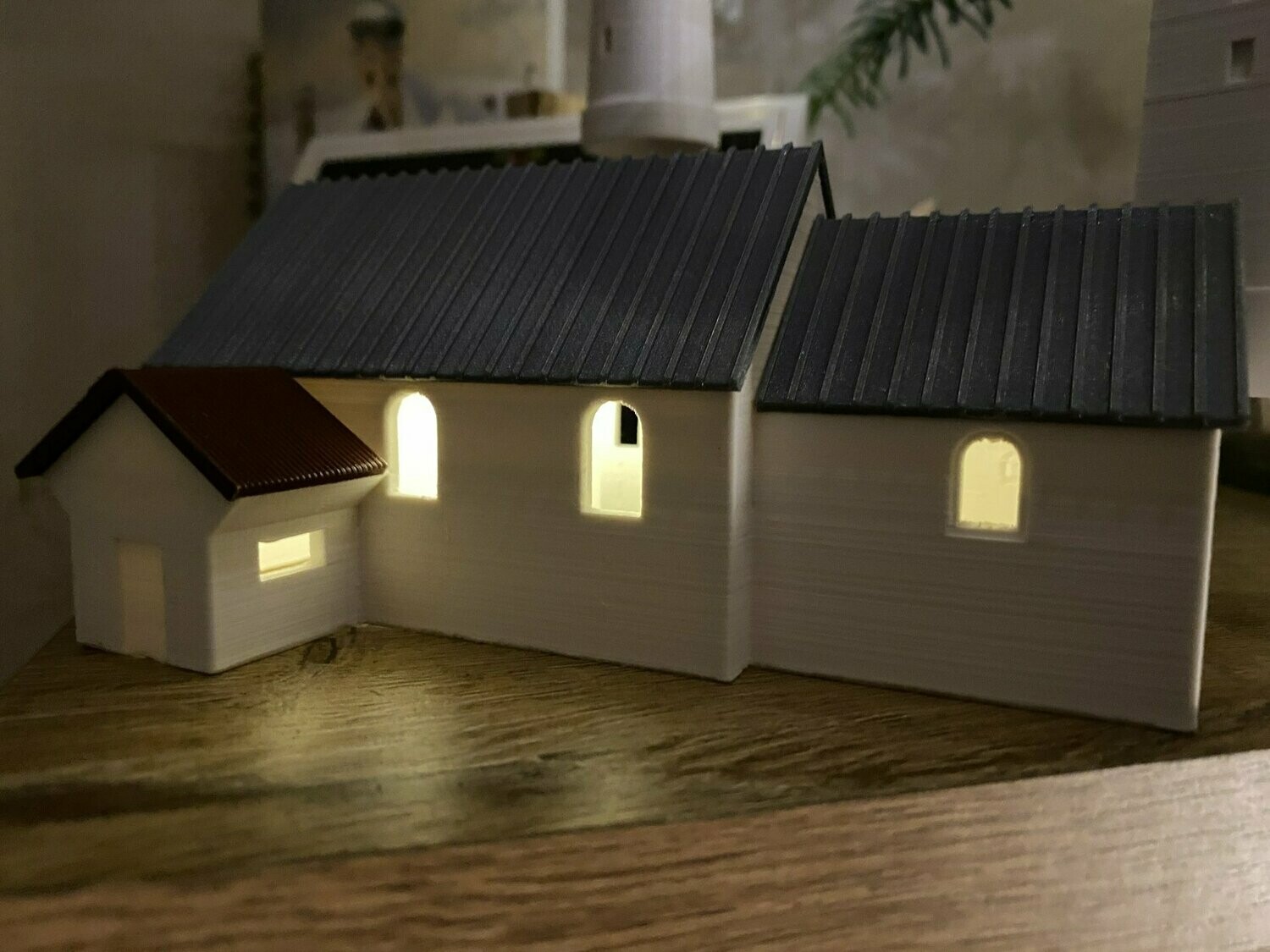 Marup Kirke beleuchtet Marup Kirke beleuchtet