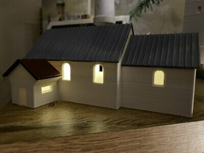 Marup Kirke beleuchtet Marup Kirke beleuchtet