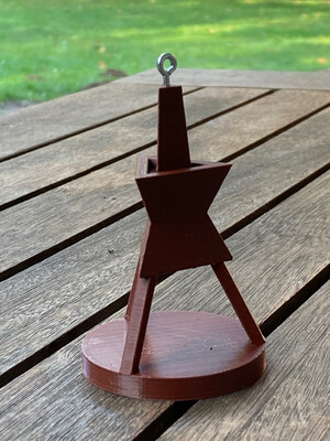 3D-gedruckter Christbaumanhänger „Løkken Seezeichen“ | Maritimer Christbaumschmuck | ca. 80 mm hoch mit Aufhänger
