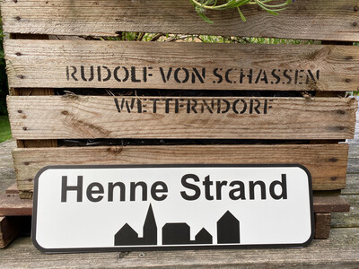 Ortsschild „Dänemark „