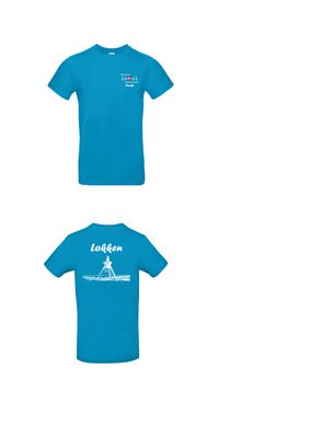 T-Shirt beidseitig bedruckt, Motive Løkken Seezeichen und Gruppenlogo T-Shirt beidseitig bedruckt, Motive Løkken Seezeichen und Gruppenlogo