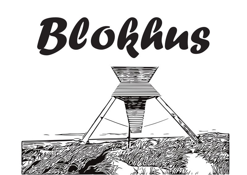 T-Shirt beidseitig bedruckt, Motive Blokhus Seezeichen und Gruppenlogo