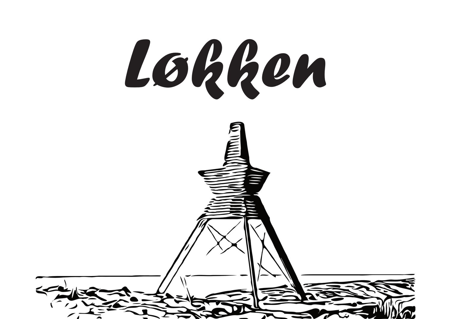 Premium Hooded Jacket   beidseitig bedruckt, Motive Løkken Seezeichen und Gruppenlogo