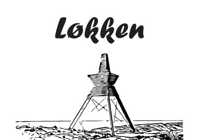 Premium Hooded Jacket   beidseitig bedruckt, Motive Løkken Seezeichen und Gruppenlogo