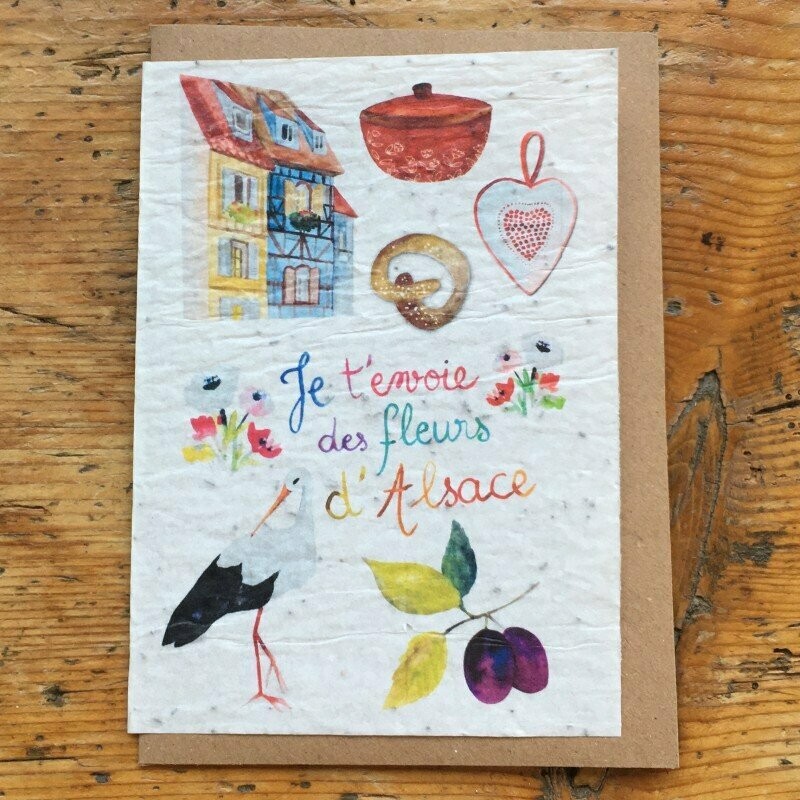 Carte à planter "Alsace"