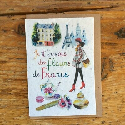 Carte à planter "France"