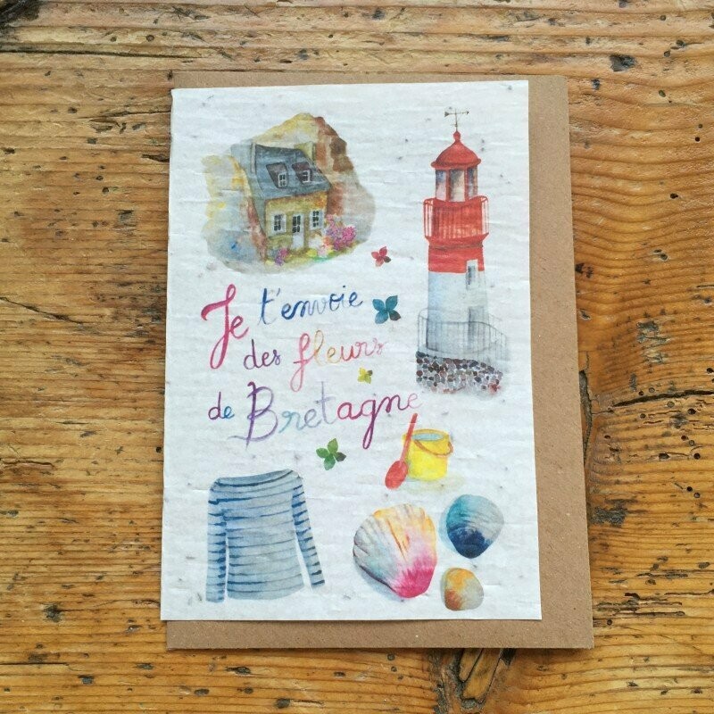 Carte à planter "Bretagne"