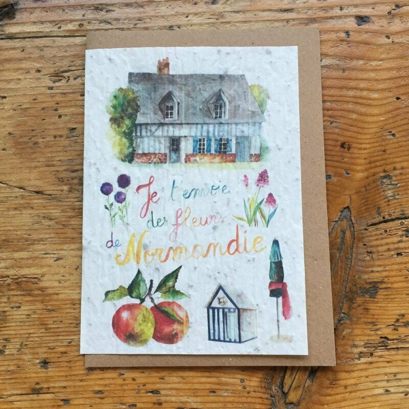 Carte à planter "Normandie"