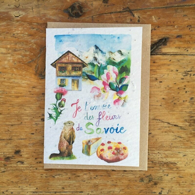 Carte à planter "Savoie"