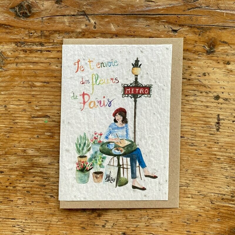 Carte à planter "Paris"