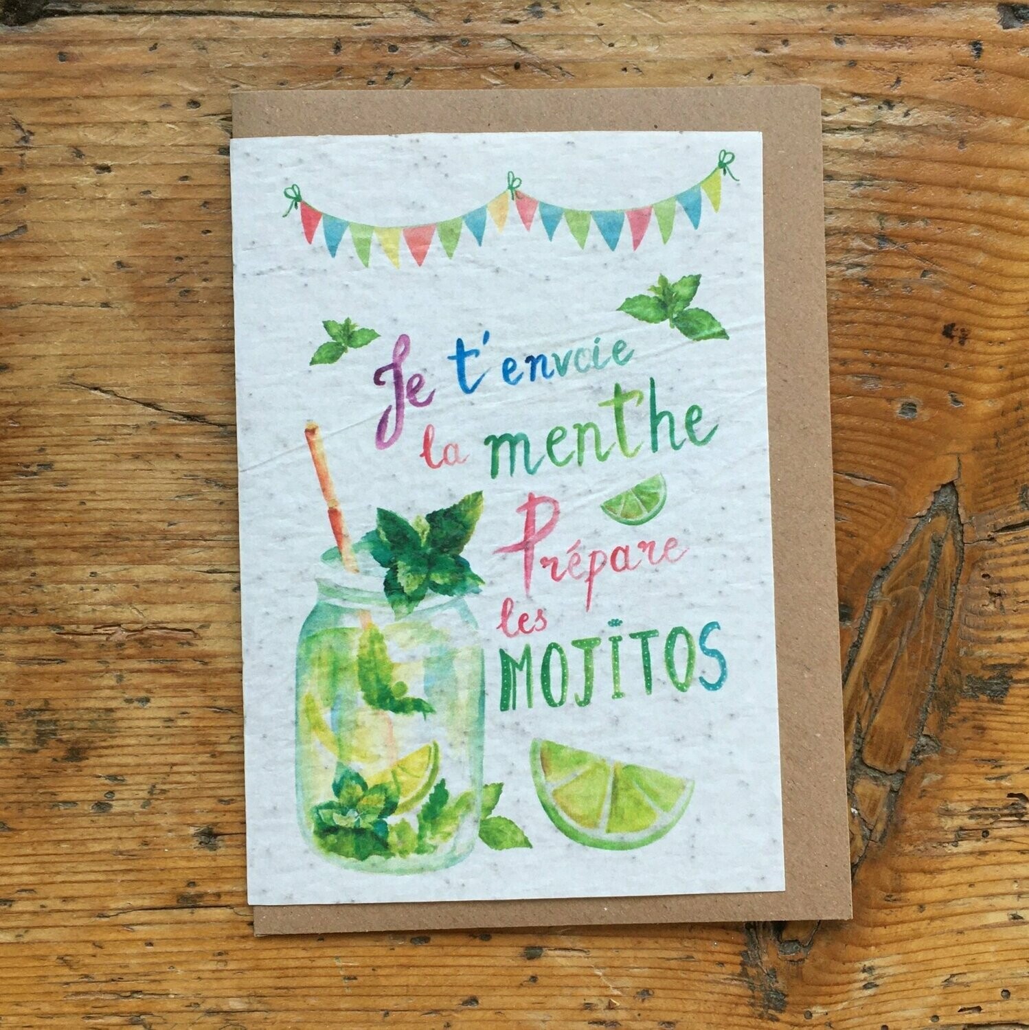 Carte à planter "mojito"