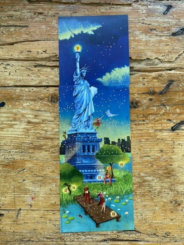 Lot de 3 cartes "Monument " surprise
