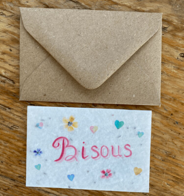 Mentin 50pcs Mini Enveloppes Kraft Marron - Enveloppes Cartes Cadeaux & Cartes De Visite