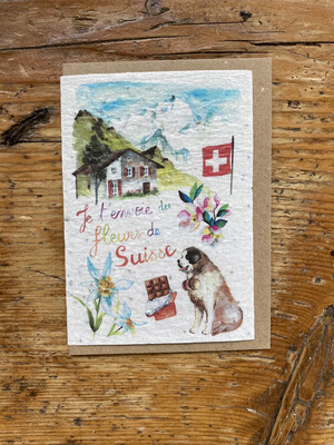 Carte à planter "Suisse"