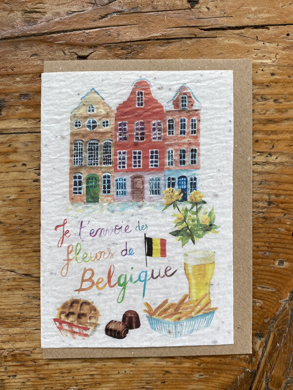 Carte à planter "Belgique"