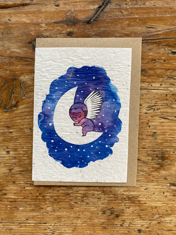 Carte à planter "Petit Ange"