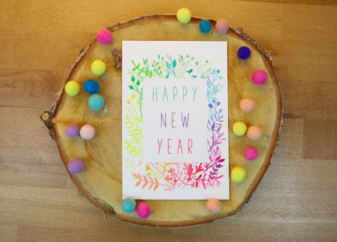 Carte "Happy new year"