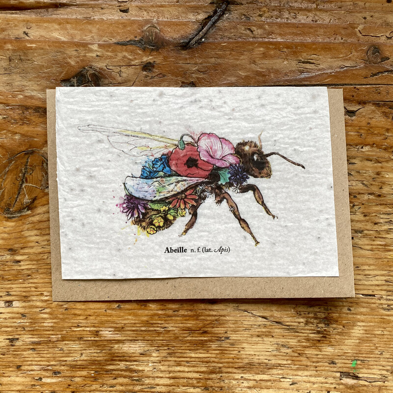 Carte à planter "Abeille"