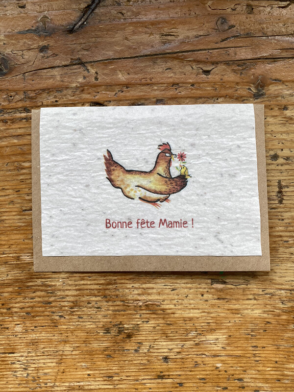 Carte à planter "Bonne fête mamie"