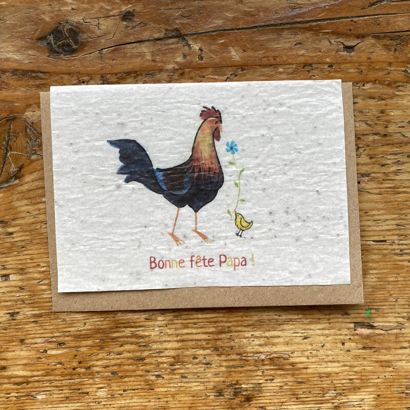 Carte à planter "Bonne fête papa"