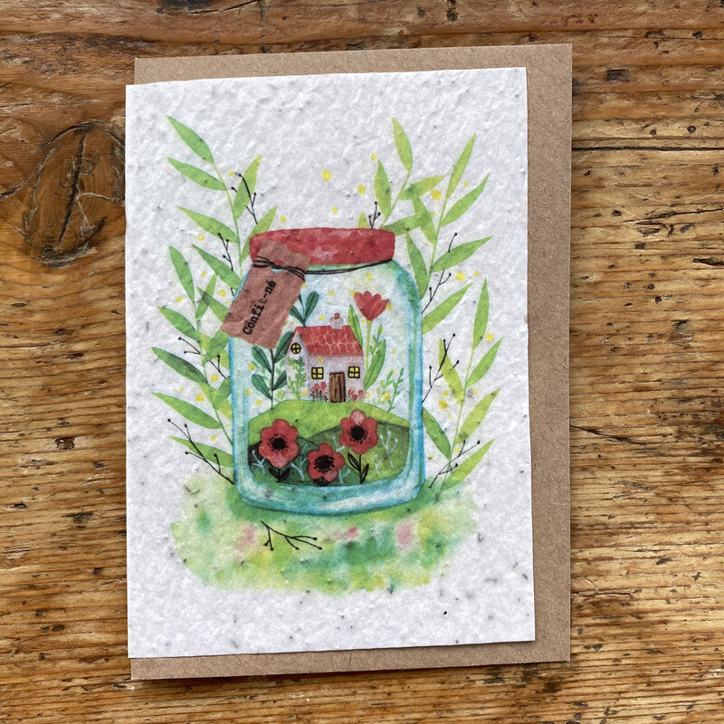 Carte à planter "Confi(t)né"