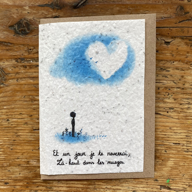 Carte à planter "Et un jour je te reverrai.."