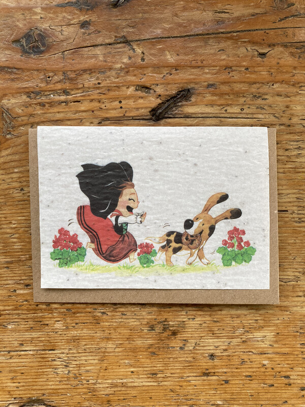 Carte à planter " Alsacienne "