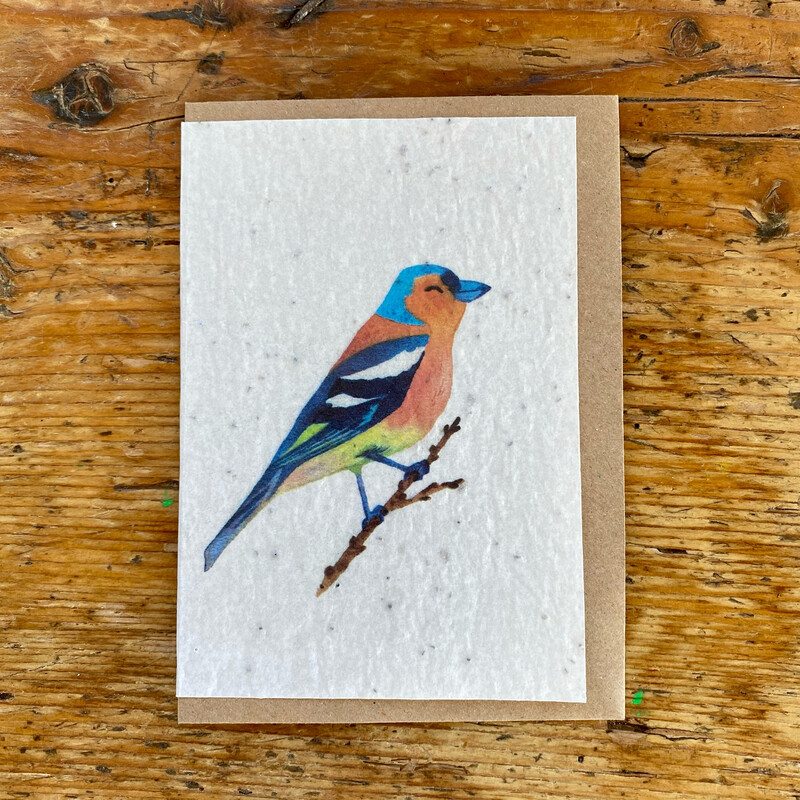 Carte à planter "Pinçon" (oiseau)